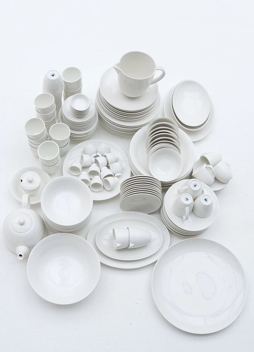 Vtwonen 4 Koffiekopjes Met Schoteltjes - Wit - Porselein - 100ml - Afbeelding 6