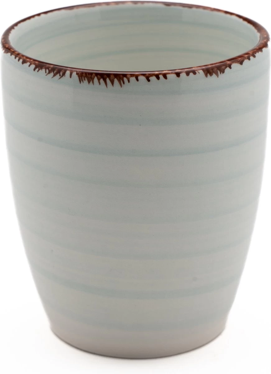 Koffiekopjes - Ocean Blue - Koffiebeker - Unieke Kleuren - Blauw - Set Van 12 Kopjes (ook Los Verkrijgbaar) - 160ML En 340ML - Porselein - Hip En Trendy - Afbeelding 14