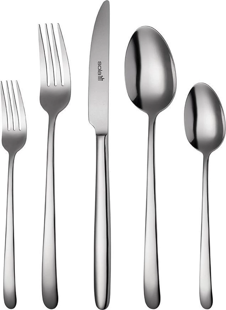 Sola Bestekset Ibiza - Economy - 8 Persoons - 70 Delig - Zilver Chroomstaal 18/0 - RVS