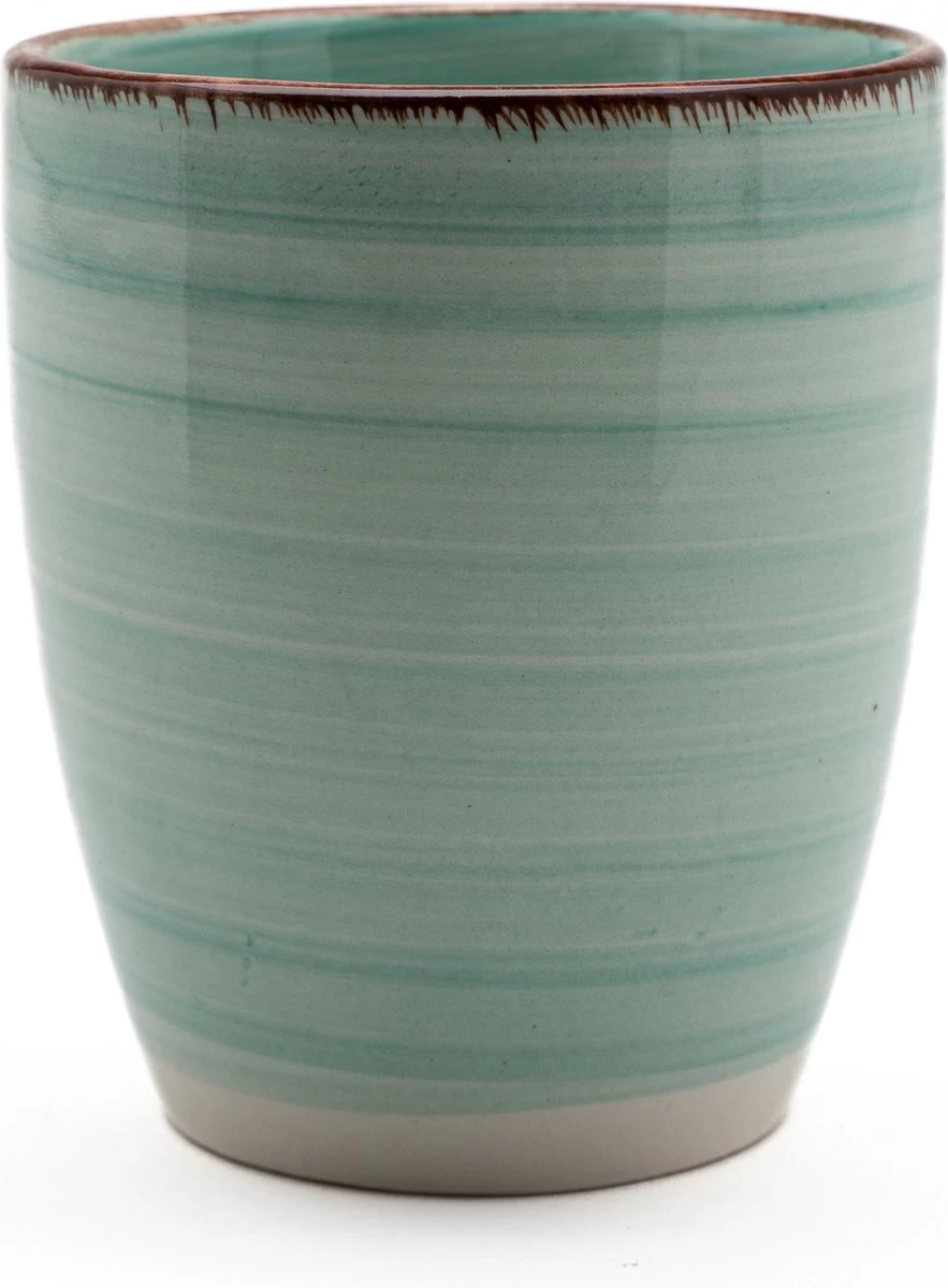 Koffiekopjes - Ocean Blue - Koffiebeker - Unieke Kleuren - Blauw - Set Van 12 Kopjes (ook Los Verkrijgbaar) - 160ML En 340ML - Porselein - Hip En Trendy - Afbeelding 6