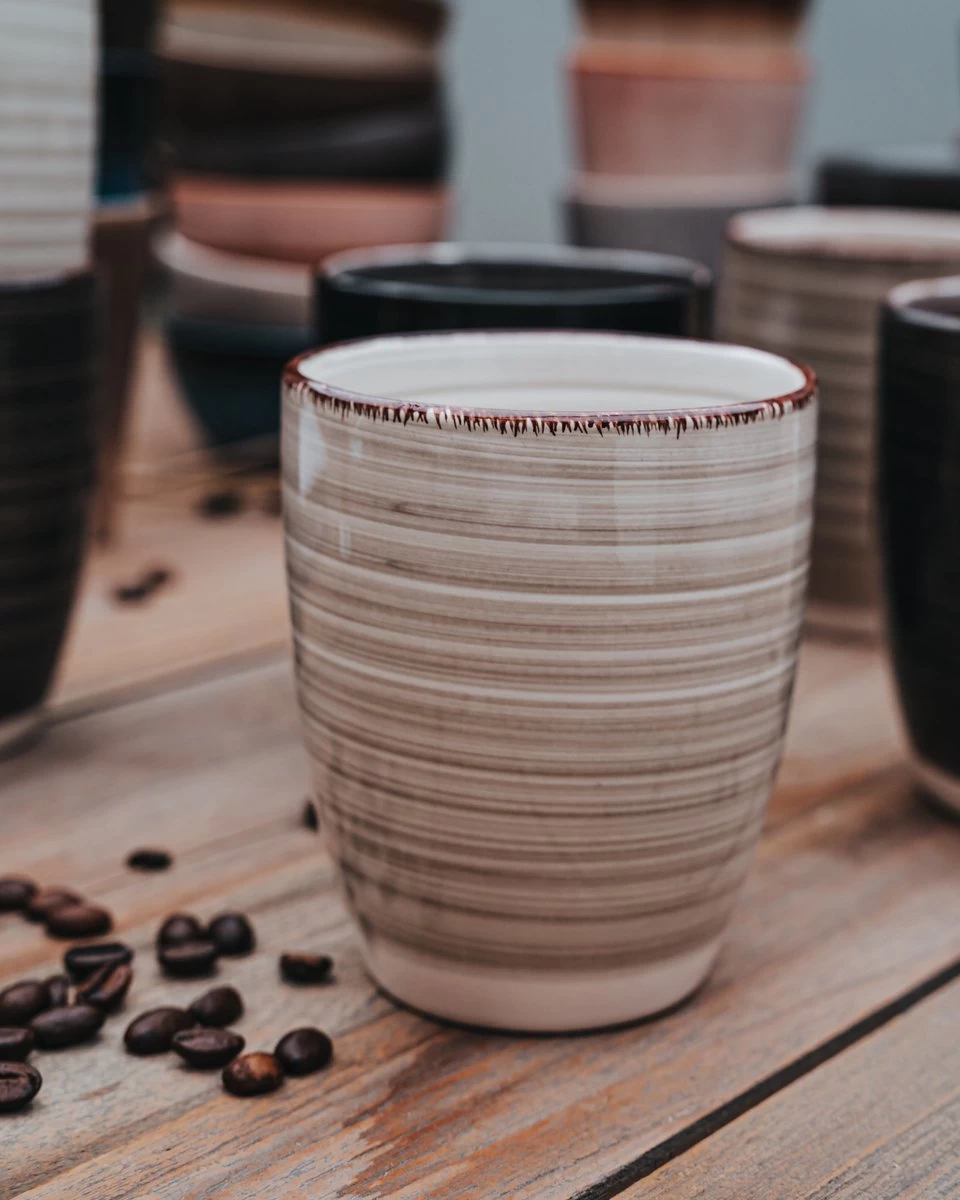 Koffiekopjes - Industrieel Grijs - Koffiebeker - Unieke Kleuren - Set Van 12 Kopjes (ook Los Verkrijgbaar) - 160ML En 340ML - Porselein - Hip En Trendy - Afbeelding 3