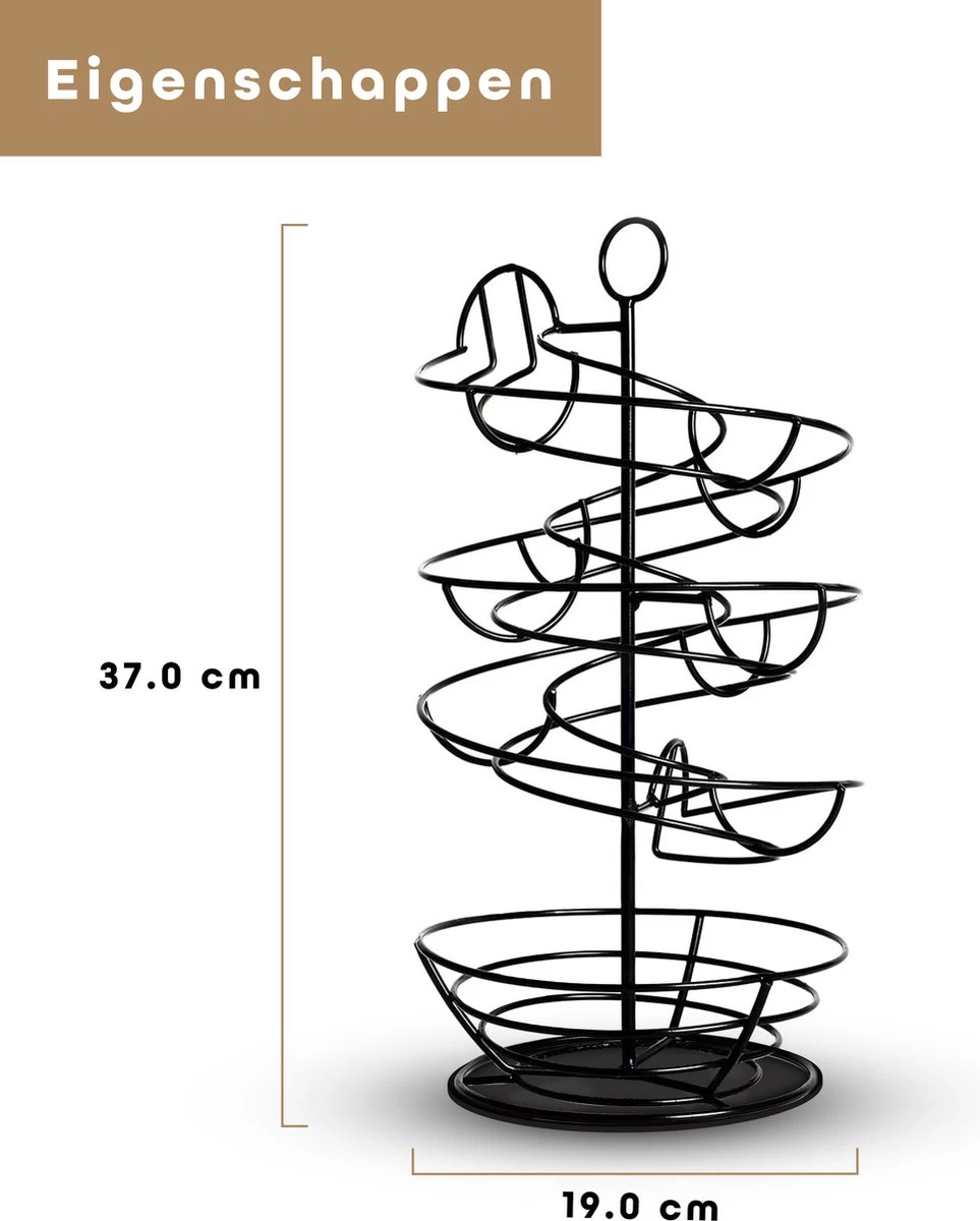 Eiermand – Eierrek – Eierhouder – Eieren – Zwart - Pasen - Tot 40 Eieren - 360° - BAULK® - Afbeelding 7