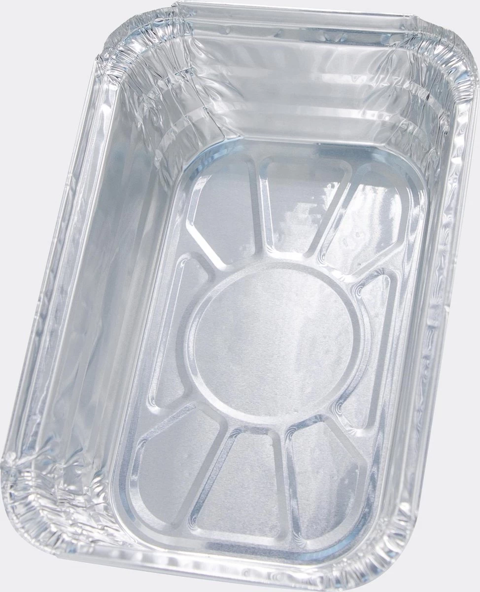 Merkloos Kapsalon Bakjes | Lasagne Bakjes | Aluminium Bakjes | 25 St. | 20 × 13,6 × 5,6cm - Afbeelding 4