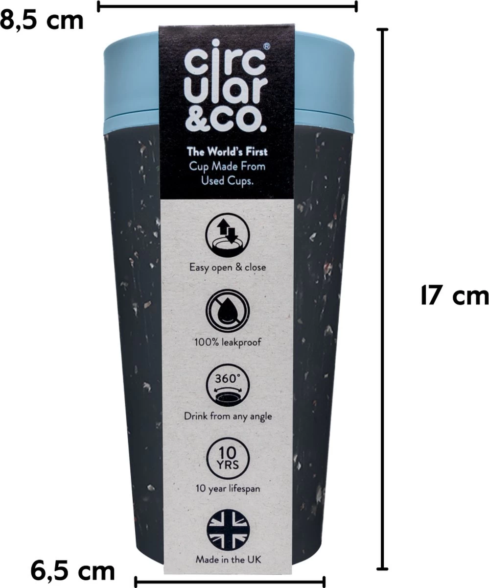 RCUP 340 Ml - Zwart/Blauw Black And Teal - Afbeelding 3